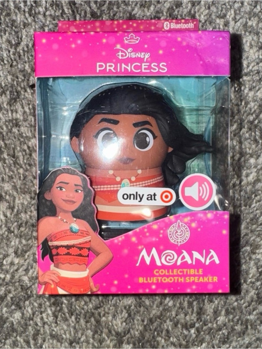 Disney Moana Collectible Bluetooth Speaker - Pink & Purple